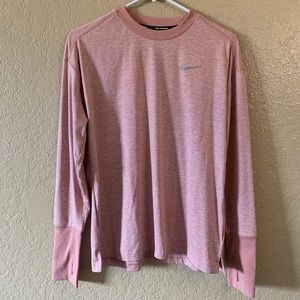 NIKE | DRY FIT WOMENS SOFT PINK LONG SLEEVE